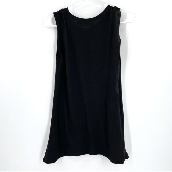 Gypsy Warrior Burry Me in My Leather Jacket Graphic Cut Off Shirt Tank Top - Picture 3 of 4